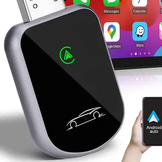 Adaptador CarPlay Sem Fio Auto Wireless para USB/USB-C, com iPhone e Android