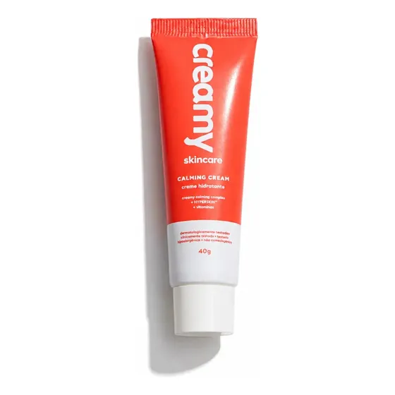 Creamy Skincare Calming Cream 40g | Creme Hidratante Facial Calmante para Pele Sensível, Reduz Vermelhidão, Hidratação Leve, Rápida Absorção | Todos os Tipos de Pele