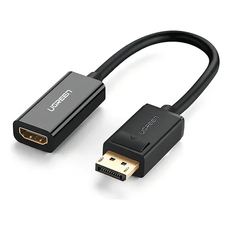 Adaptador Ugreen Displayport P/hdmi Macho/fêmea Preto 1080p 60Hz