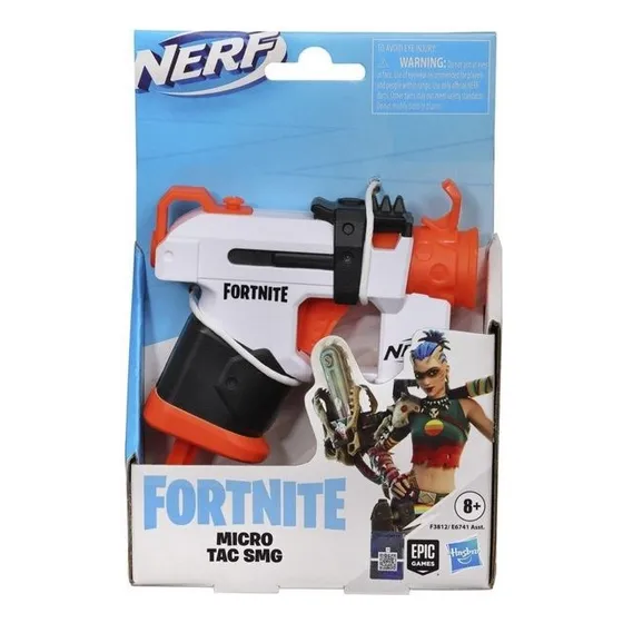 Nerf Micro Tac Smg Fortnite Pistola Juguete Y Dardos F3812