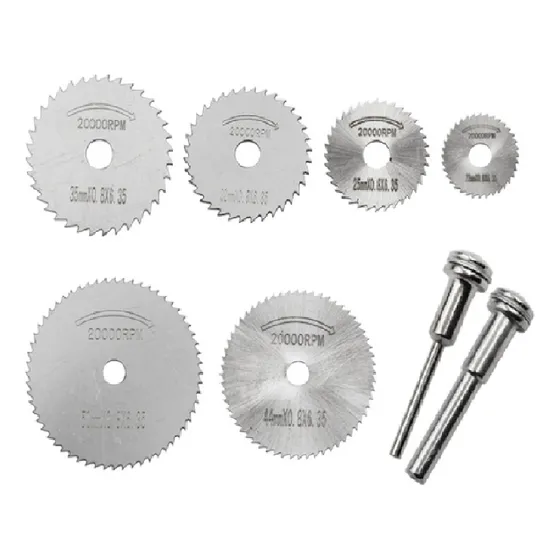 6 Sierras  Acero Hss +eje  Para Corte  Dremel U Otro