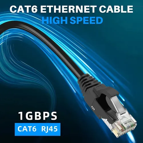 Cable Cat6 Exteriores Doble Chaqeta C/ Conectores Blindados