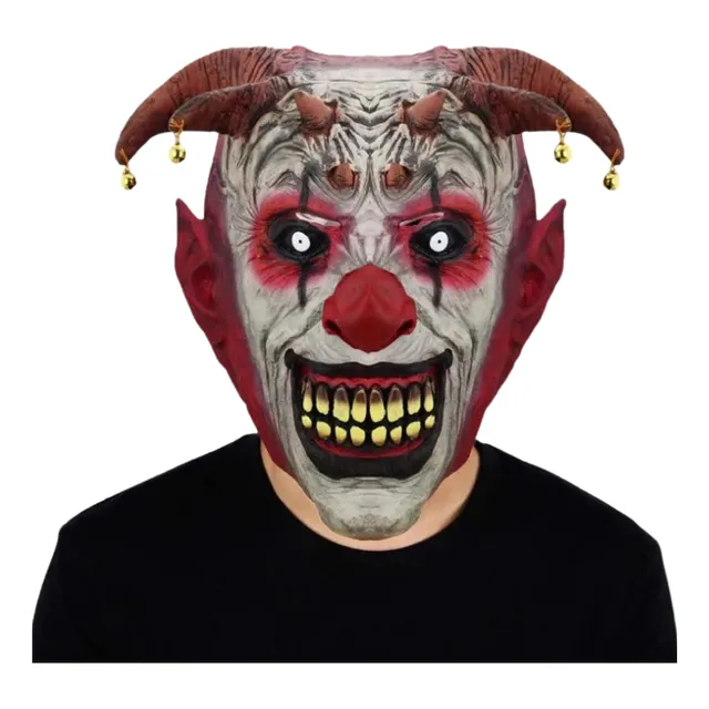 Máscara Payaso Diabólico Látex Adultos Halloween.