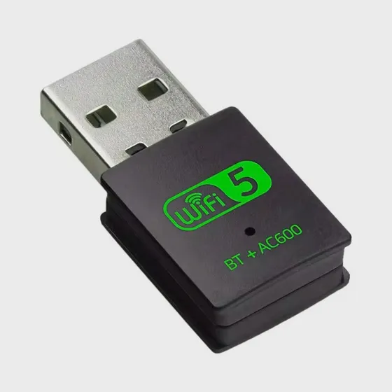 Adaptador Usb 2x1 Wifi 2.4/5g E Bluetooth Wireless Pc Note