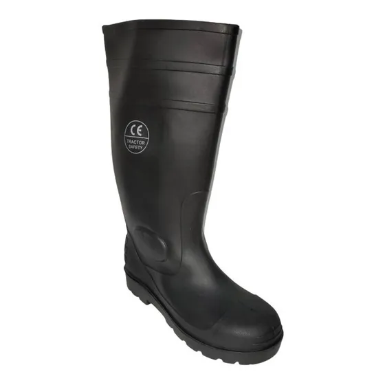 Bota De Goma De Pvc Sin Punta De Acero Caña Larga