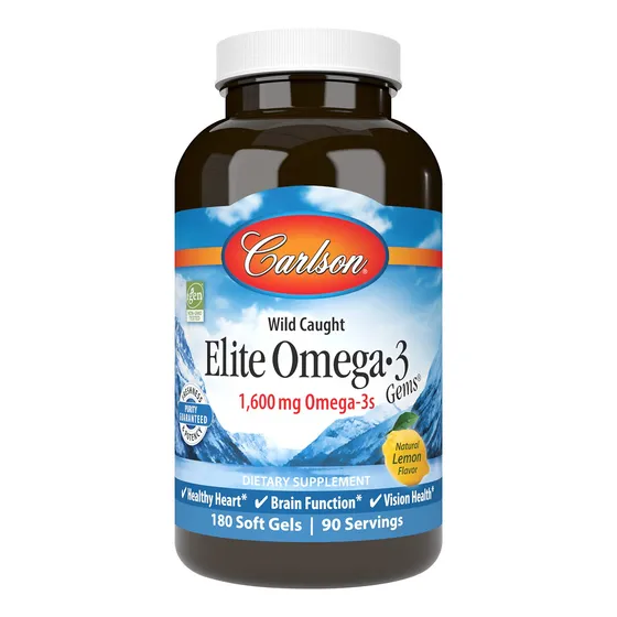 Gemas De Omega-3 Carlson Elite, Noruegas, 1600 Mg De Omega-3