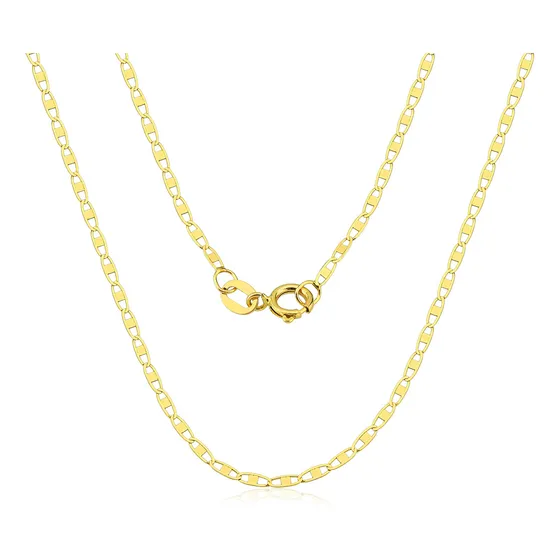 Corrente Masculina Piastrine Maciça Em Ouro 18k-750 Cor Amarelo
