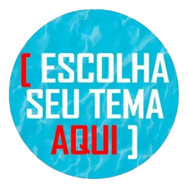 Painel Festa Redondo Escolha Seu Tema Elástico 1,5 Diametro