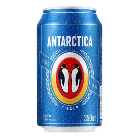 Cerveja Antarctica Pilsen Lata 350ml - Com 12