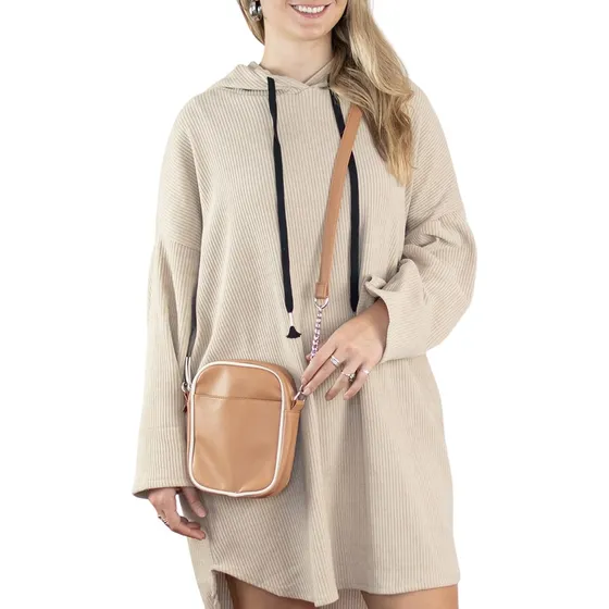 Bandolera Cartera Pequeña Simil Cuero Brisa