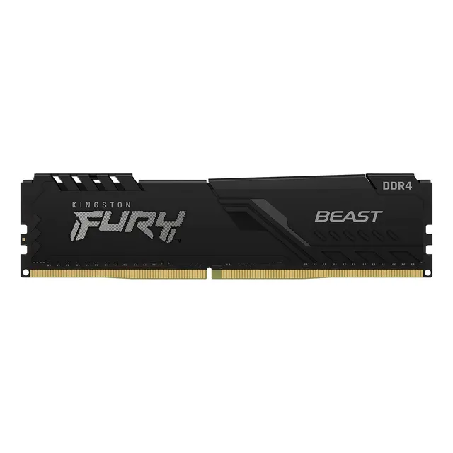 MEMORIA RAM PARA PC DDR4, 16 GB, 3200 MHZ, CL16 (1 X 16 GB), KINGSTON FURY BEAST KF432C16BB/16 UDIMM, COLOR NEGRO