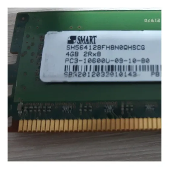 Memória Smart 4 Gigas 1333 Ddr3 Pc3-10600u-09-10-b0 2rx8 
