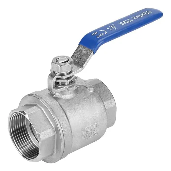 Válvula Esfera-bola 1 1/2 Acero Inoxidable 304 Roscada Llave