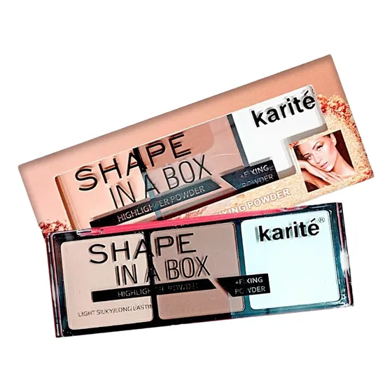 Paleta De 3 Contornos Corrector Polvo Shape In A Box Karite