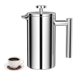 Cafetera Prensa Francesa De Acero Inoxidable 1000ml Café Té Cafetera Prensa Francesa De Acero Inoxidable 1000ml Café Té