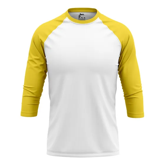 Camiseta Ranglan Tres Cuartos (poli-algodon) Para Hombre