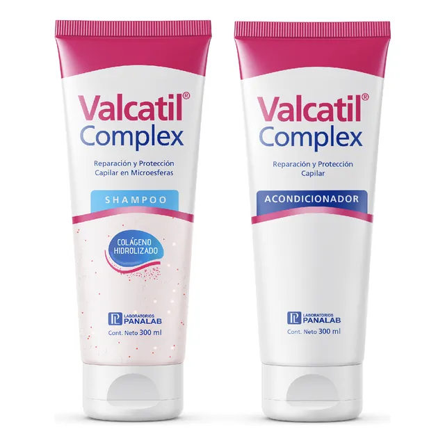 Kit Valcatil Complex Cabello. Shampoo Y Acondicionador 300ml