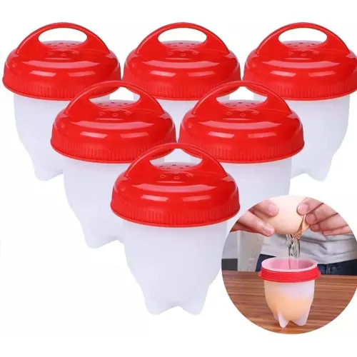 Máquina Para Hacer Huevos Cocidos Sin Cáscara De Silicona, 6