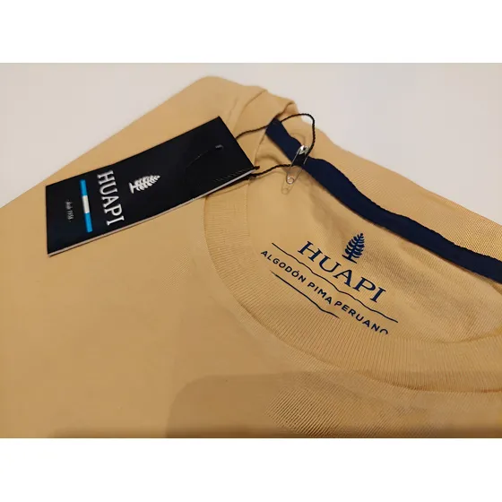 Remera Basica Algodon Pima Peruano Huapi