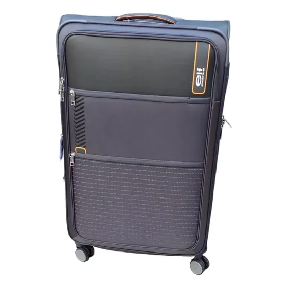 Valija Elf 28 Semirígida 4280 4 Ruedas Color Gris Oscuro Lisa