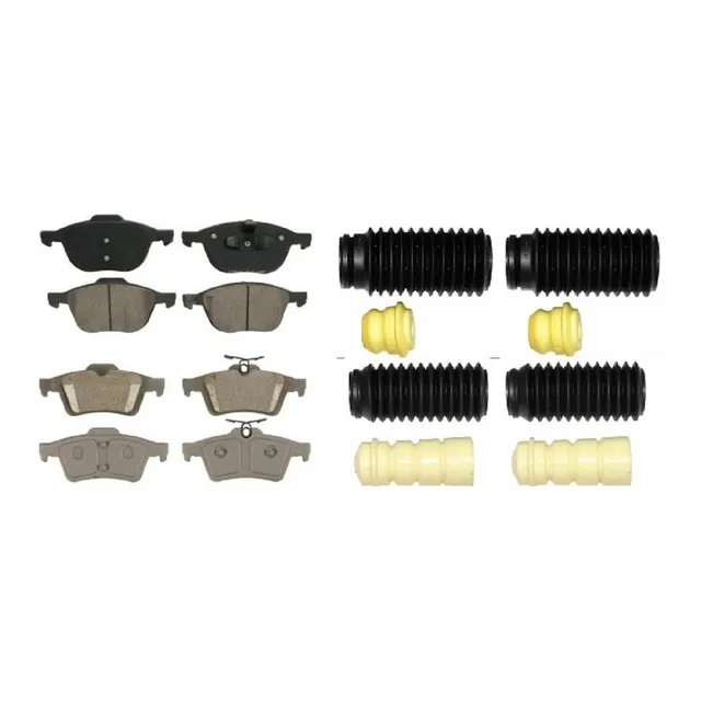 Kit 4 Rebotes Balatas Del/tras Mazda 3 2007