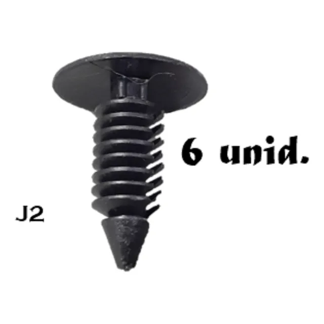 Clip Grapas Para Guarda Barro Pisos Automotriz   6 Unidad.