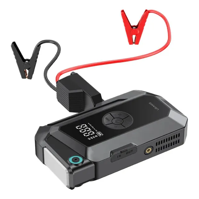 Arrancador Para Auto 12v C/inflador 60w Power Bank Luz Led
