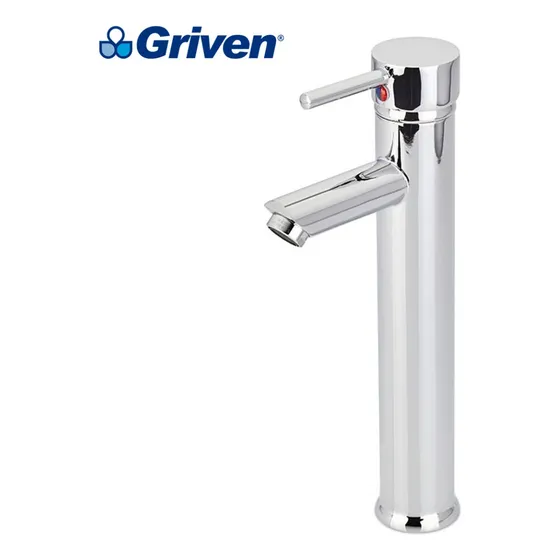 Llave De Lavamano Acero Inox Monomando Alta Para Sobreponer