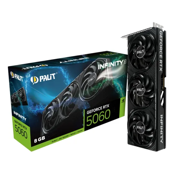 Mercado Livre Placa de vídeo Palit Geforce Rtx 5060 8gb Gddr7 Infinity 3 image