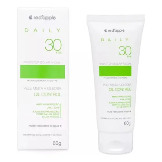 Protetor Solar Facial Red Apple Fps30 Mista/oleosa 60gr