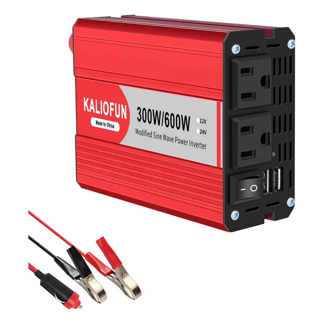 Inversor De Corriente 600w 12v A 110v Para Auto