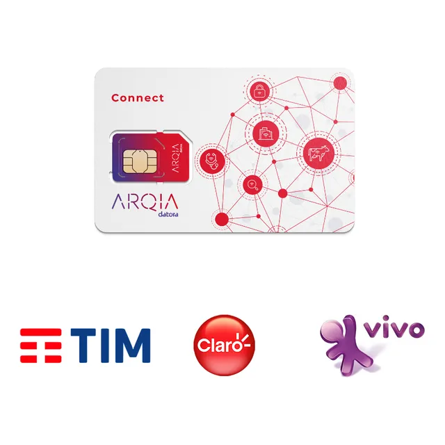 Chip M2m Arqia 20mb Multi Operadora - Plano Mensal