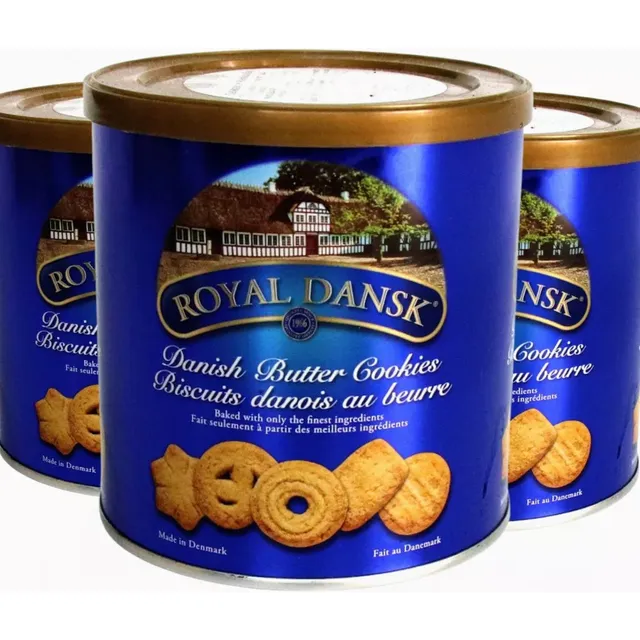 12 Latas Galletas Royal Dansk Danesa De Mantequilla 200g C/u