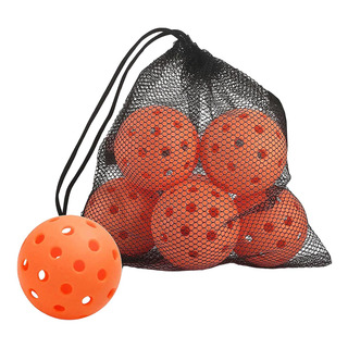 6 Pelotas De Pickleball De 74 Mm Con Bolsa De Malla Naranja 6 Pelotas De Pickleball De 74 Mm Con Bolsa De Malla Naranja