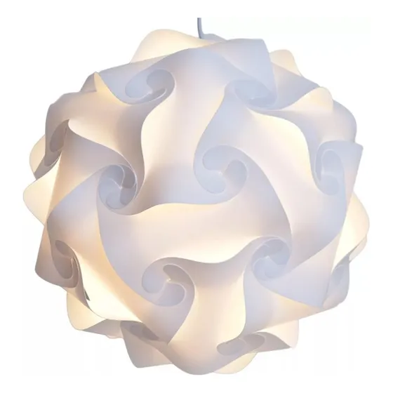 Lampara Colgante Armable Moderna Puzzle 30 Piezas 30cm Diam.