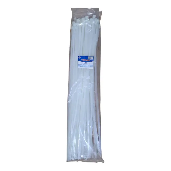 Tirrap Blanco 650mm Largo  X 9mm Ancho  X 17 Pzas Gdeseo