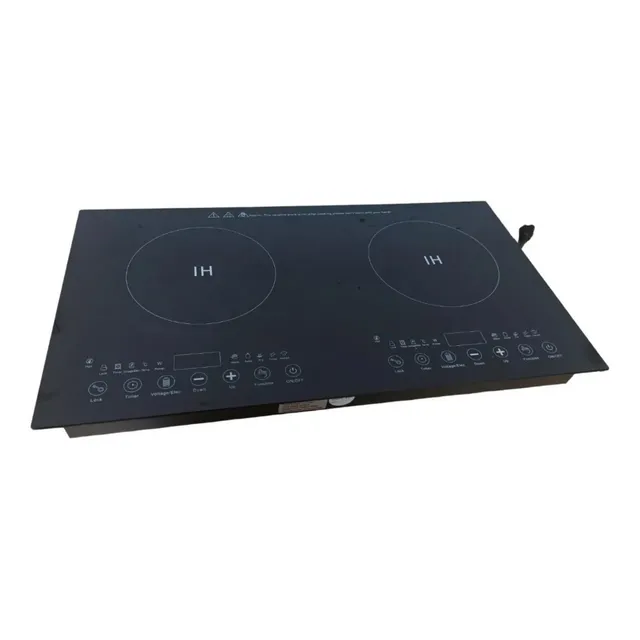 Estufa Electrica De Inducción 2 Puestos Placa De Cristal 110