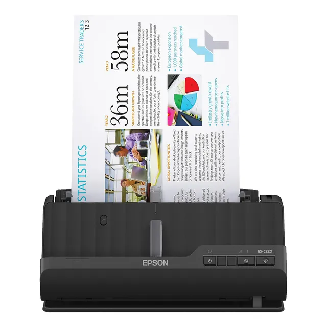Escáner De Documentos Epson Workforce Es-c220 Compact Deskto