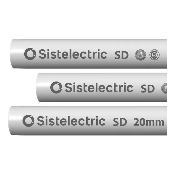 Caño Pvc Semipesado 20mm 3/4 X 3mts Genrod Tubelectric