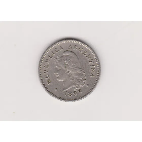 Moneda Argentina 10 Ctvs 1899 Janson 93.2 Excelente 