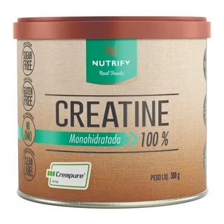 Nutrify Creatine Creapure Monohidratada Sabor Neutro 300g Nutrify Creatine Creapure Monohidratada Sabor Neutro 300g