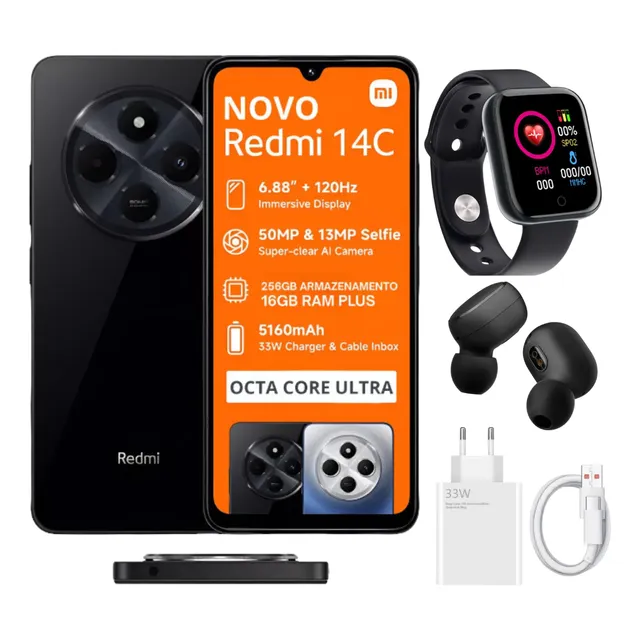 Celular Xiaomi Redmi 14c 256gb 8gb Ram Dual Sim Global