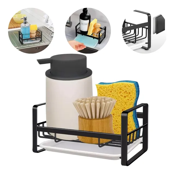 Escurridor Resistente Multiuso Con Organizador Para Pileta