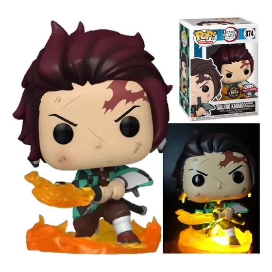 Funko Pop Demon Slayer  * Tanjiro Kamado # 874 Glow Chase