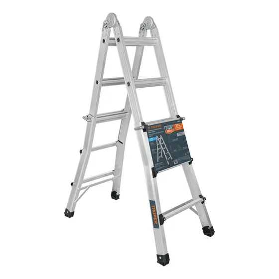 3 Pzas Multiescalera Telescópica,3.2 M,capacidad De Carga 15