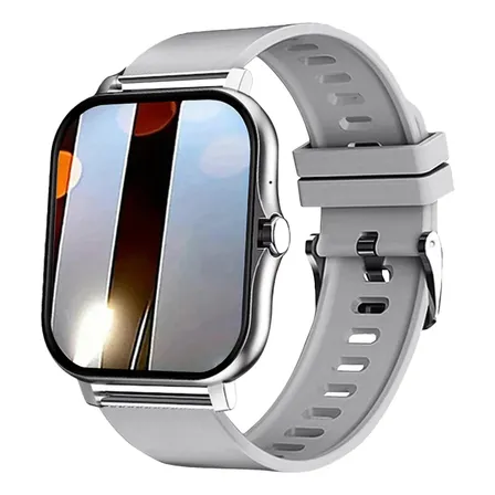 Smartwatch Llamadas Bluetooth Música Deportivo Plateado