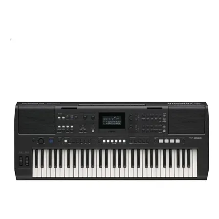 Teclado Musical Arranjador Yamaha Psr-e583 61 Teclas Bivolt Via Fonte Ac Preto