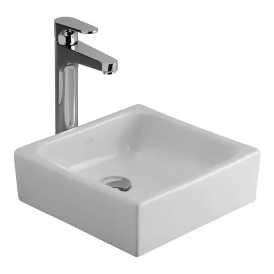 Bacha Baño Ferrum Tori L243k Lavatorio Cuadrado 37 Cm