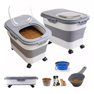 Contenedor Para Alimento De Mascotas Croquetas Con Rueda15kg Contenedor Para Alimento De Mascotas Croquetas Con Rueda15kg