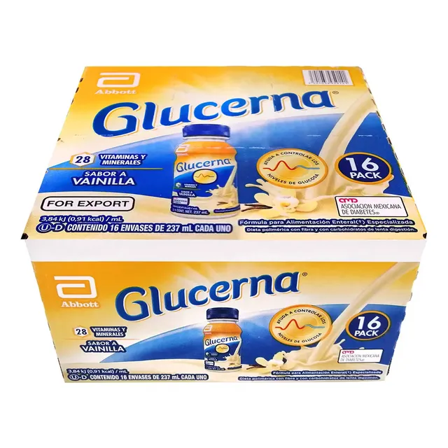 Glucerna 237ml Sabor Vainilla 16 Piezas Diabetes